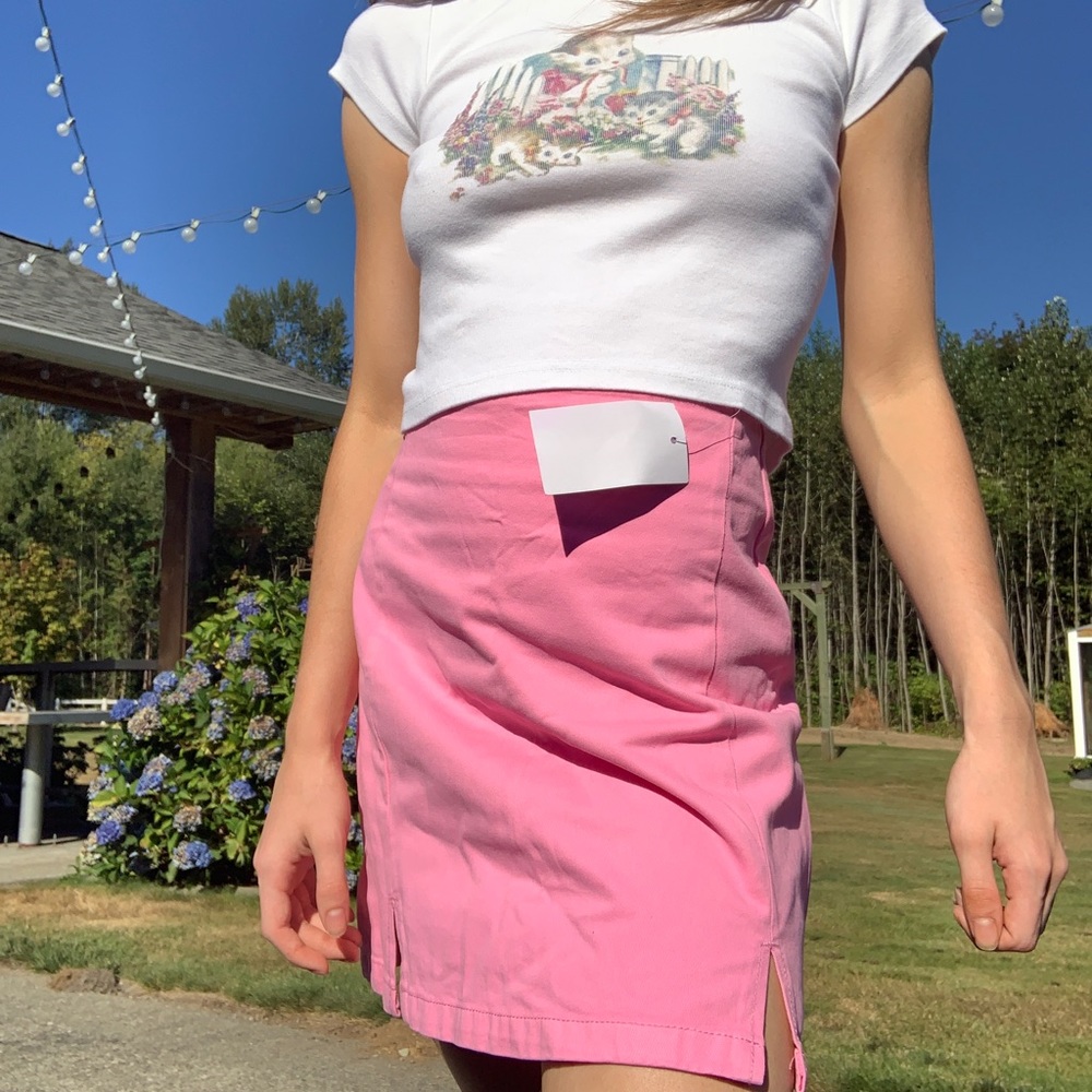Brandy Melville bubblegum pink Cara skirt Rare!